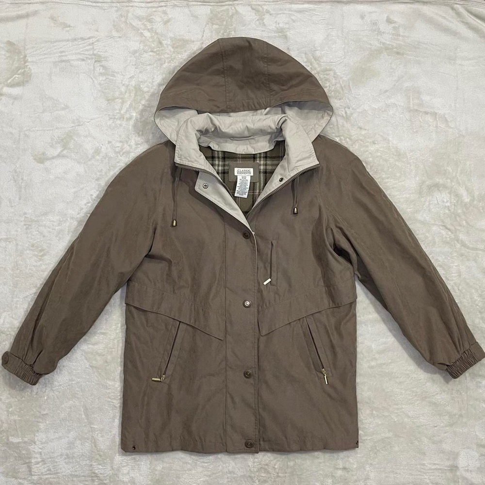 Classic Elements Brown Lightweight Long Jacket - image 1